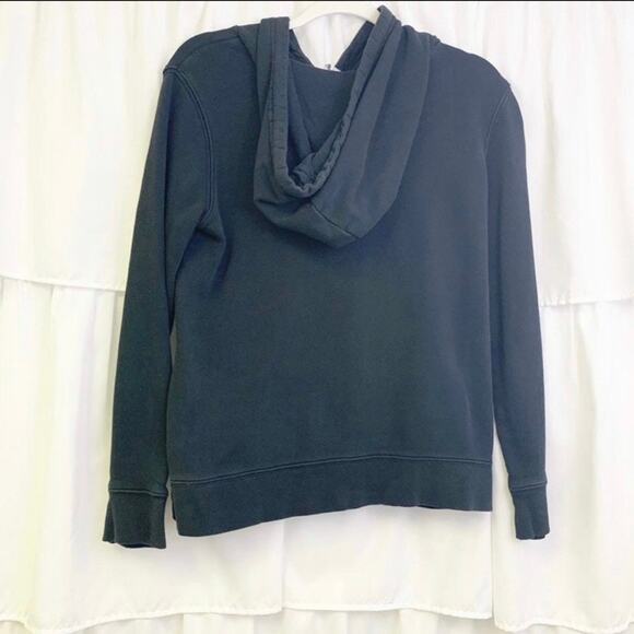 Adidas Trefoil Hoodie in Black/White Pockets Sweatshirt Size Small - Picture 5 of 8